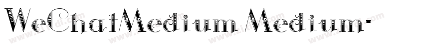 WeChatMedium Medium字体转换